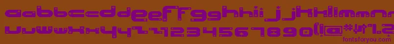 Beachsh Font – Purple Fonts on Brown Background