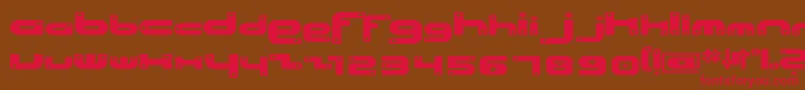 Beachsh Font – Red Fonts on Brown Background