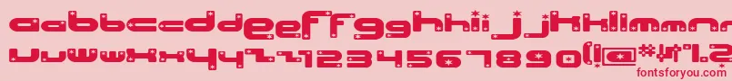Beachsh Font – Red Fonts on Pink Background