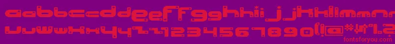 Beachsh Font – Red Fonts on Purple Background