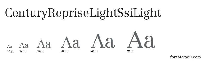 CenturyRepriseLightSsiLight Font Sizes