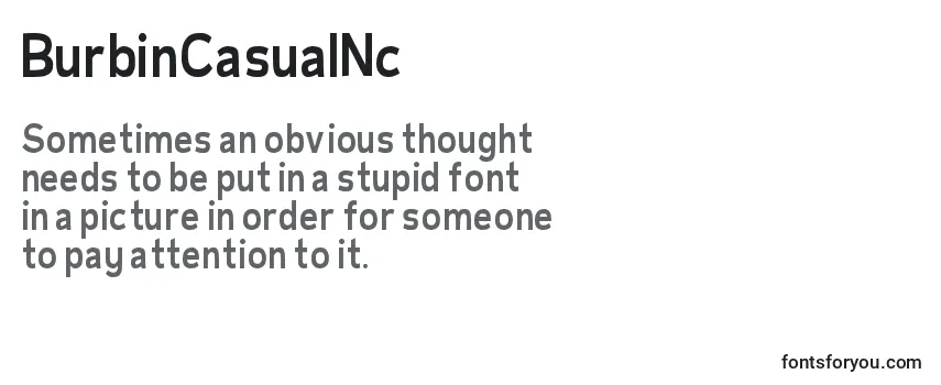 BurbinCasualNc Font