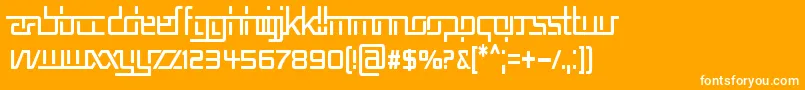 フォントRep5cn – オレンジの背景に白い文字