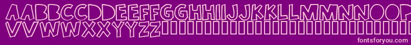 Once Font – Pink Fonts on Purple Background