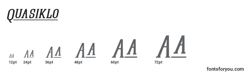 Quasiklo Font Sizes