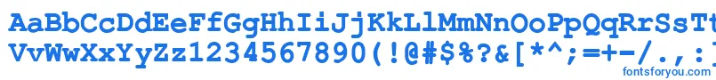 Шрифт ErKurierKoi8Bold – синие шрифты