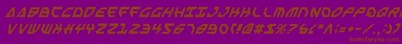 ScarabScriptItalic Font – Brown Fonts on Purple Background