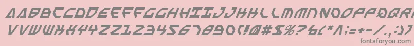 フォントScarabScriptItalic – ピンクの背景に灰色の文字