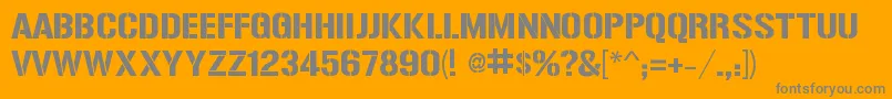 ReiseReise Font – Gray Fonts on Orange Background