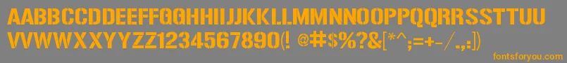 ReiseReise Font – Orange Fonts on Gray Background