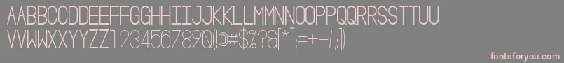 OsloIiBold-fontti – vaaleanpunaiset fontit harmaalla taustalla
