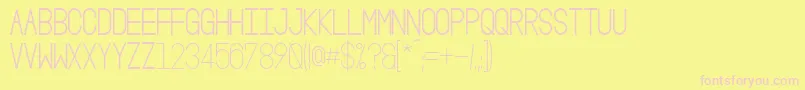 OsloIiBold Font – Pink Fonts on Yellow Background