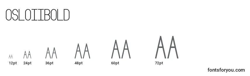 OsloIiBold Font Sizes