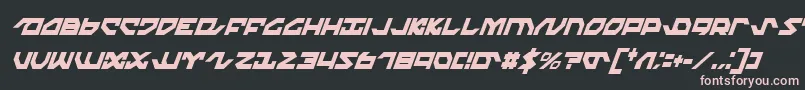 NightrunnerExtraCondensedItalic Font – Pink Fonts on Black Background