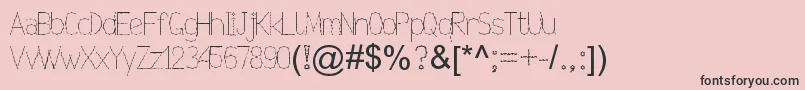 Nexarumpelstil Font – Black Fonts on Pink Background