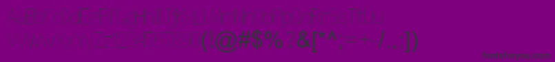 Nexarumpelstil-Schriftart – Schwarze Schriften auf violettem Hintergrund