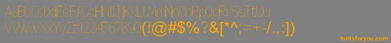 Nexarumpelstil Font – Orange Fonts on Gray Background