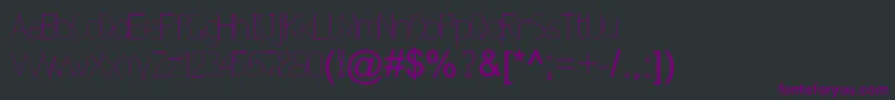 Weitere Informationen zur Nexarumpelstil-Schriftart Nexarumpelstil-Schriftart – Violette Schriften auf schwarzem Hintergrund