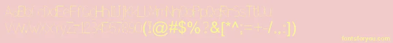 Nexarumpelstil Font – Yellow Fonts on Pink Background