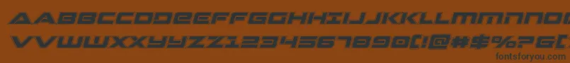 Strikelordacadital Font – Black Fonts on Brown Background