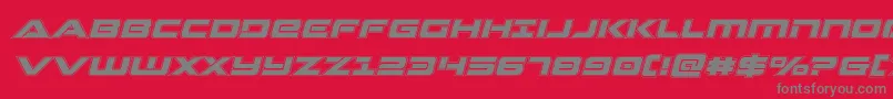 Strikelordacadital Font – Gray Fonts on Red Background