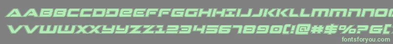 Strikelordacadital Font – Green Fonts on Gray Background