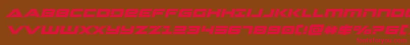 Strikelordacadital Font – Red Fonts on Brown Background