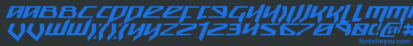 Snubfighteri Font – Blue Fonts on Black Background
