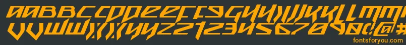 Snubfighteri Font – Orange Fonts on Black Background