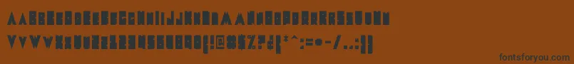 MetalFont Font – Black Fonts on Brown Background