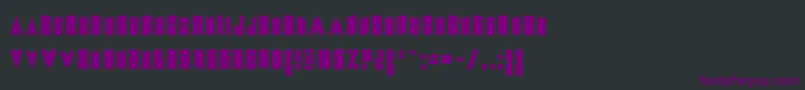 MetalFont Font – Purple Fonts on Black Background