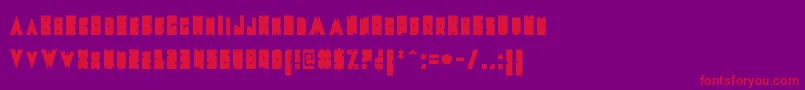 Шрифт MetalFont – красные шрифты на фиолетовом фоне