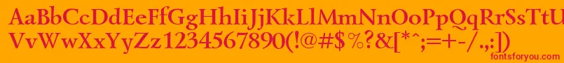 Lzr3 Font – Red Fonts on Orange Background