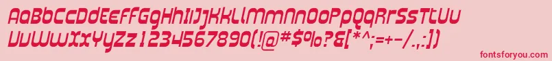 Plasma02 Font – Red Fonts on Pink Background