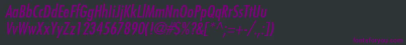 fuente FuturaMdcnBtItalic – Fuentes Moradas Sobre Fondo Negro