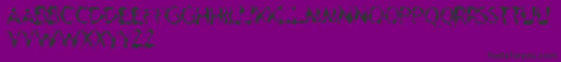Geriatric Font – Black Fonts on Purple Background