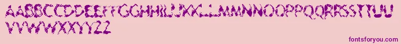 Geriatric Font – Purple Fonts on Pink Background