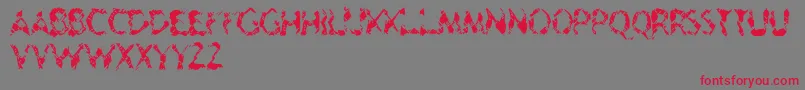 Geriatric Font – Red Fonts on Gray Background