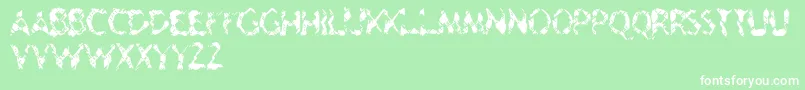 fuente Geriatric – Fuentes Blancas Sobre Fondo Verde
