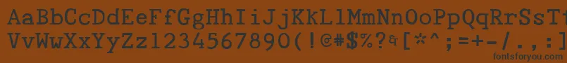 Шрифт Tyepaloon – чёрные шрифты на коричневом фоне