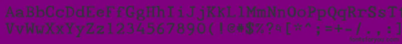 Fonte Tyepaloon – fontes pretas em um fundo violeta