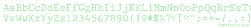 Tyepaloon Font – Green Fonts on White Background