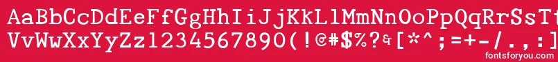 フォントTyepaloon – 赤い背景に白い文字