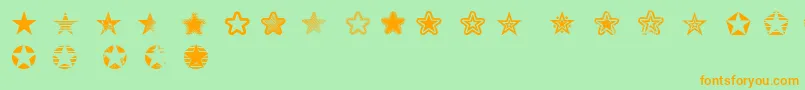 En savoir plus sur la police Starz2 Police Starz2 – polices orange sur fond vert