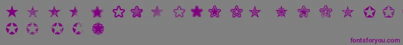 Starz2 Font – Purple Fonts on Gray Background