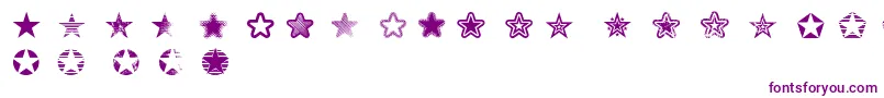 Starz2-Schriftart – Violette Schriften