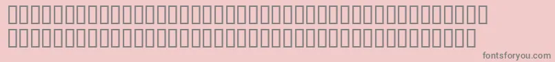 フォントHeavenetica4Ltoblsh – ピンクの背景に灰色の文字