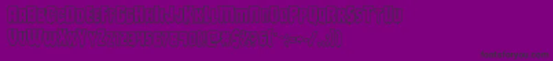 Deathbloodboldout Font – Black Fonts on Purple Background