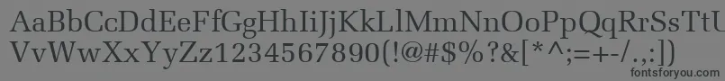MeliorLt Font – Black Fonts on Gray Background