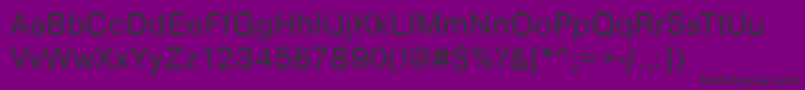 ArezzoRoundedRegular Font – Black Fonts on Purple Background